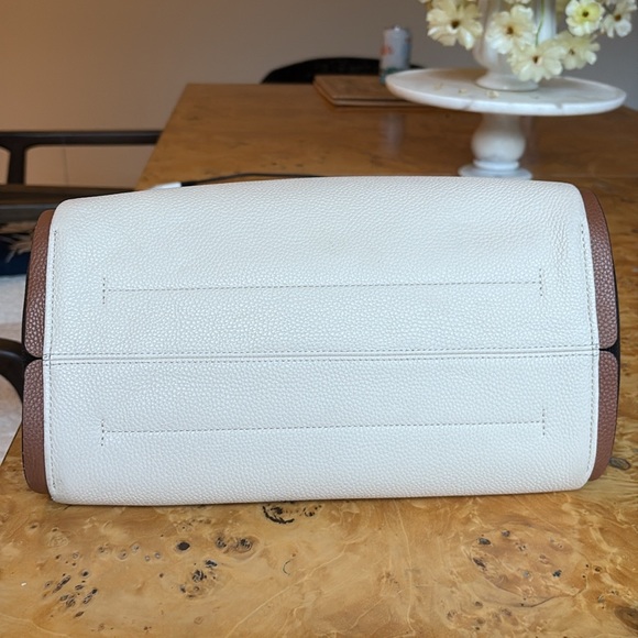 Kate Spade Knott Large Tote Like-New | colorblock ivory, tan, black - Picture 7 of 9